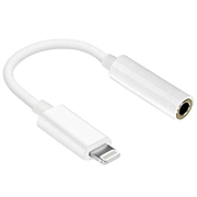 Reekin Lightning auf 3.5mm Klinke Audio Adapter - 10cm - Weiß