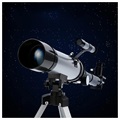 Refraktorteleskop mit Stativ für Einsteiger - 90x, 50mm, 390mm