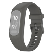 Garmin Vivosmart 5 Ersatz-Silikonarmband mit integriertem Rahmen - Grau