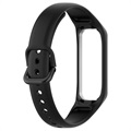 Samsung Galaxy Fit 2 Ersatz-Silikonarmband mit integriertem Rahmen - Schwarz