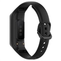 Samsung Galaxy Fit 2 Ersatz-Silikonarmband mit integriertem Rahmen - Schwarz