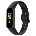 Samsung Galaxy Fit 2 Ersatz-Silikonarmband mit integriertem Rahmen - Schwarz