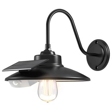 Retro-Solar-Scheunenleuchte mit Edison-LED und Bewegungssensor