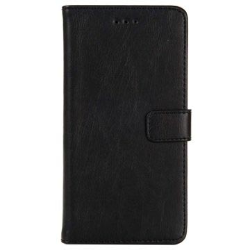 Huawei P9 Lite Retro Handytasche - Schwarz