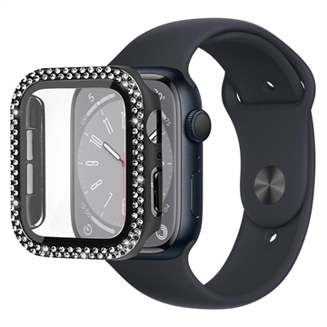 Apple Watch Series 7 Cover mit Panzerglas - 45mm - Schwarz