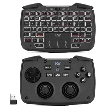 Rii RK707 3-in-1 Drahtlose Tastatur mit Touchpad & Gamepad