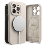 iPhone 15 Pro Ringke Liquid Silicone MagSafe Hülle - Stein