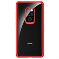 Rock Crystal Clear Huawei Mate 20 Hybrid Case - Rot / Durchsichtig
