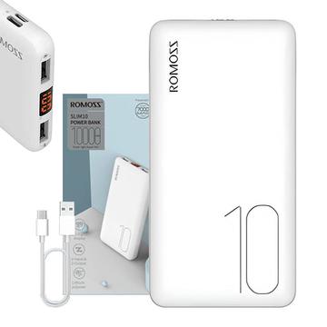 Romoss PSP10 Power Bank 10000mAh - 2xUSB - Weiß