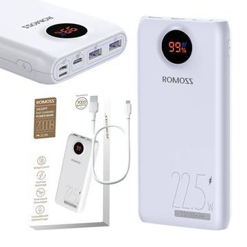 Romoss SW20PF Power Bank 20000mAh/22.5W - USB-C, 2xUSB-A - Weiß