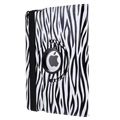 iPad 9.7 2017/2018 Rotierend Case - Zebra