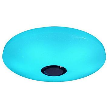 Runde intelligente LED-Deckenleuchte mit Bluetooth-Lautsprecher und Fernbedienung - 60W - 33cm