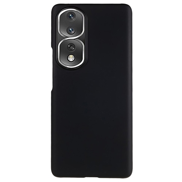 Honor 80 Pro Gummierte Kunststoff Hülle - Schwarz