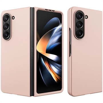 Samsung Galaxy Z Fold5 Gummierte Kunststoff Hülle - Roségold