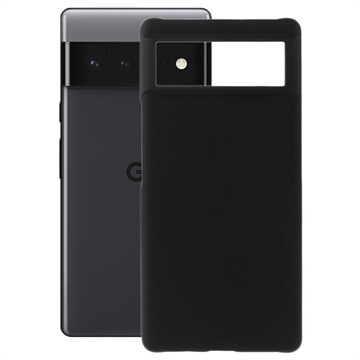Google Pixel 6 Pro Gummierte Kunststoff Cover - Schwarz
