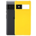 Google Pixel 6 Pro Gummierte Kunststoff Cover - Gelb