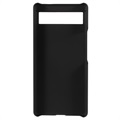 Google Pixel 6a Gummierter Kunststoff Cover - Schwarz