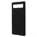 Google Pixel 6a Gummierter Kunststoff Cover - Schwarz