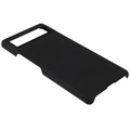 Google Pixel 6a Gummierter Kunststoff Cover - Schwarz