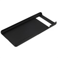 Google Pixel 6a Gummierter Kunststoff Cover - Schwarz