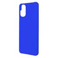 Motorola Moto G22 Gummierte Kunststoff Hülle - Blau