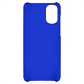 Motorola Moto G22 Gummierte Kunststoff Hülle - Blau