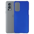 OnePlus Nord 2 5G Gummierte Kunststoff Hülle - Blau