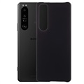 Sony Xperia 1 III Gummierte Kunststoff Hülle - Schwarz