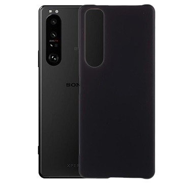 Sony Xperia 1 III Gummierte Kunststoff Hülle - Schwarz