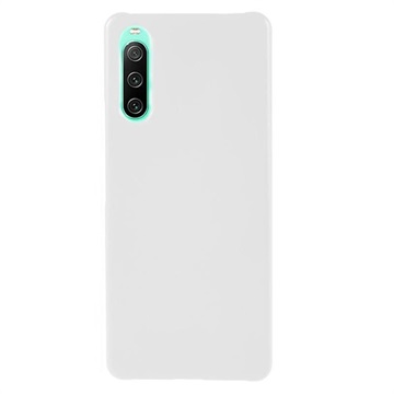 Sony Xperia 10 IV Gummierte Kunststoff Hülle - Weiß