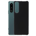 Sony Xperia 5 III Gummierte Kunststoff Cover - Schwarz