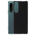 Sony Xperia 5 III Gummierte Kunststoff Cover - Schwarz