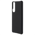 Sony Xperia 5 III Gummierte Kunststoff Cover - Schwarz