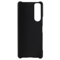 Sony Xperia 5 III Gummierte Kunststoff Cover - Schwarz