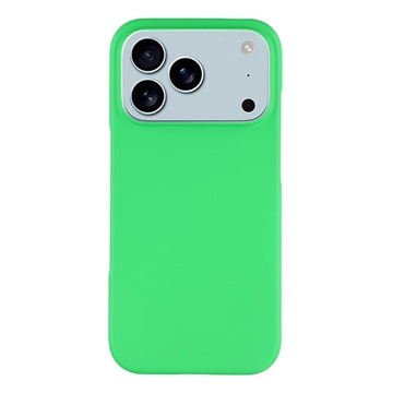 iPhone 17 Pro Gummierte Kunststoff Hülle - Grün