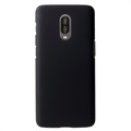 OnePlus 6T Gummierte Kunststoff Hülle - Schwarz