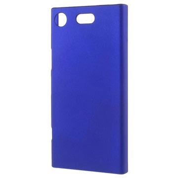 Sony Xperia XZ1 Compact Gummierter Kunststoff Cover - Dunkel Blau