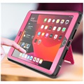 Rugged Serie iPad 10.2 2019/2020/2021 Hybrid Hülle mit Stand - Hot Pink