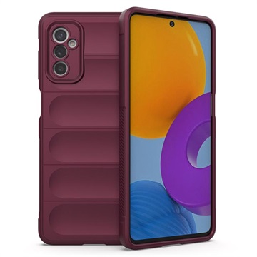 Rugged Serie Samsung Galaxy M52 5G TPU Hülle - Weinrot