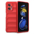 Rugged Serie Xiaomi Redmi Note 11T Pro/11T Pro+ TPU Hülle - Rot