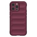 Rugged Serie iPhone 14 Pro Max TPU Hülle - Weinrot