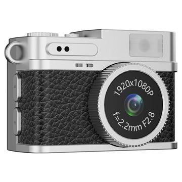 S150 Retro-Mini-Kamera mit Halsband - Schwarz