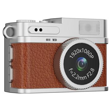 S150 Retro-Mini-Kamera mit Halskette - Braun