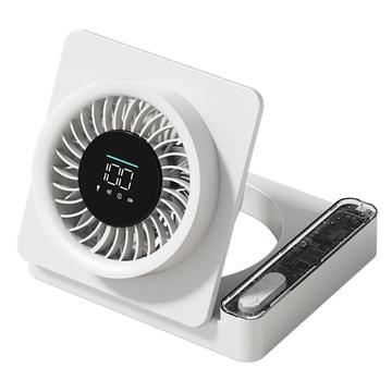 S8 Klappbarer Tischventilator mit Zeitschaltuhr - Weiß