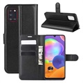 Samsung Galaxy A31 Wallet Hülle mit Stand-Funktion - Schwarz