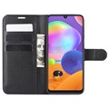 Samsung Galaxy A31 Wallet Hülle mit Stand-Funktion - Schwarz