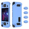 SD001 Silikonhülle für Steam Deck Spielkonsole Ergonomischer Griff Schutzhülle Anti-Rutsch-Abdeckung - leuchtend blau