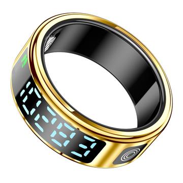 SR08 Smartring mit Digitalanzeige - Größe: 19.9mm - Hellgold