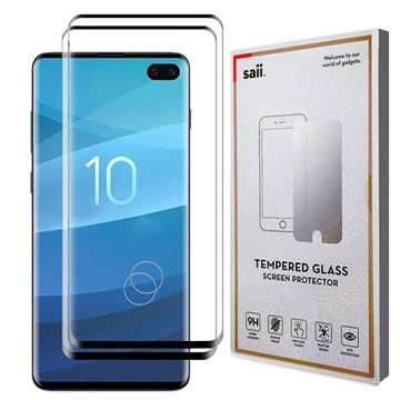Saii 3D Premium Samsung Galaxy S10+ Panzerglas - 9H - 2 Stk.