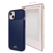 Saii Karbonfaser iPhone 13 Mini TPU Hülle - Blau